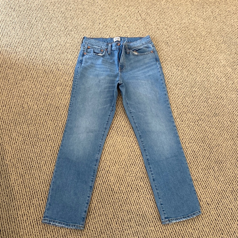 J crew light wash skinny jeans